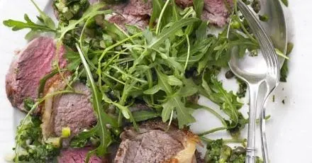 Dairy-Free Nut-Free Roasted sirloin of beef with salsa verde — American recipe