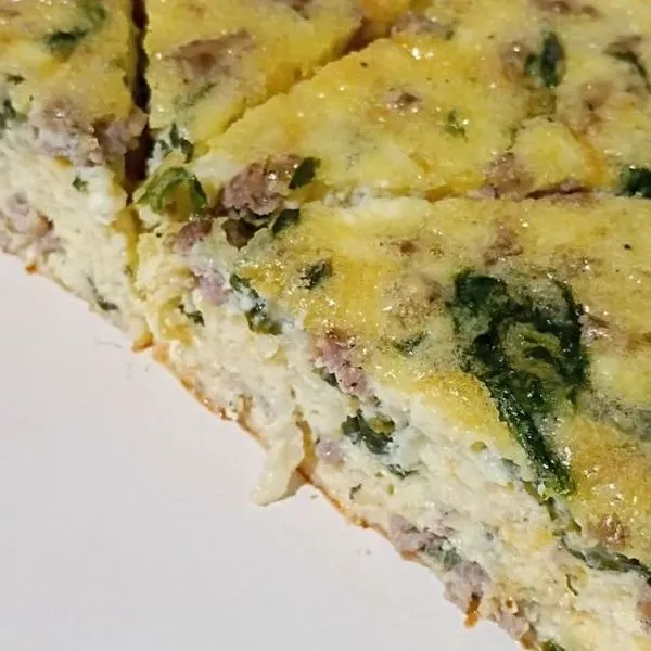 Gluten-Free Keto Jumbo Low Carb High Protein Crustless Breakfast Quiche — French recipe