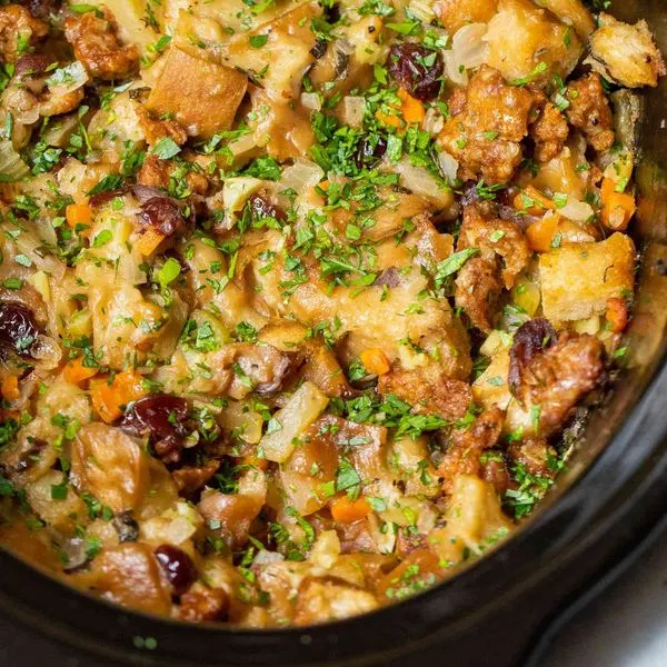 Nut-Free Shellfish-Free Slow Cooker Stuffing — Mexican recipe