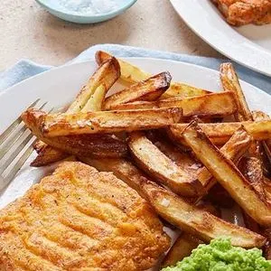 Dairy-Free Nut-Free Air-fryer fish & chips — British recipe