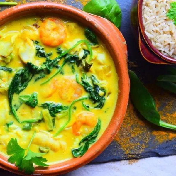 Gluten-Free Keto Healthy Seafood Curry — Indian recipe