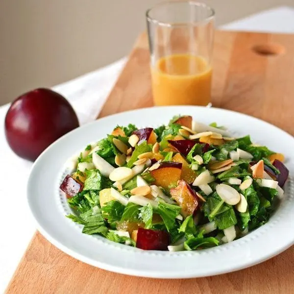 Vegetarian Dairy-Free Chopped Plum Salad — French recipe