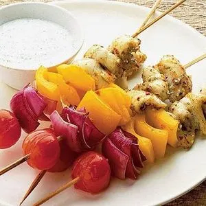 Gluten-Free Nut-Free Spicy Thai fish kebabs — South east asian recipe