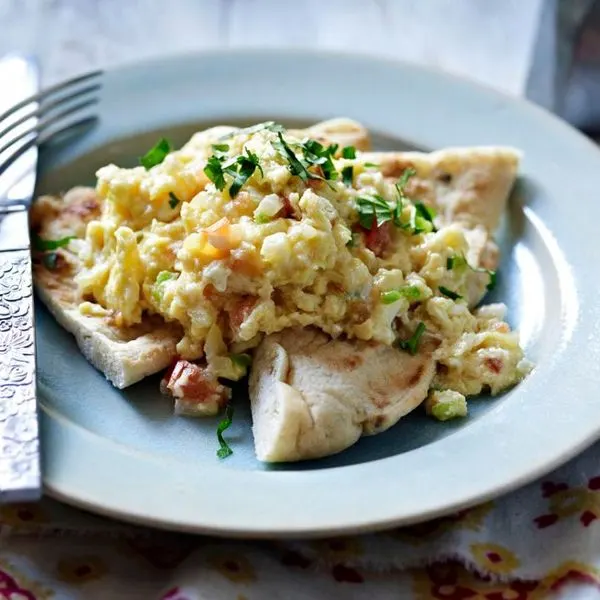 Vegetarian Gluten-Free Indian scrambled eggs — Indian recipe