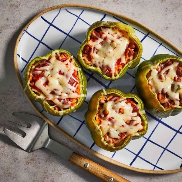 Vegetarian Gluten-Free Vegetarian Stuffed Peppers — Mediterranean recipe