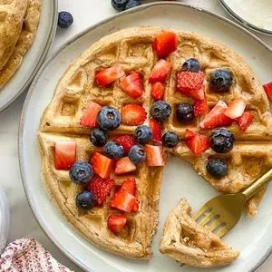 Vegan Vegetarian Vegan Flax Waffles Recipe — American recipe