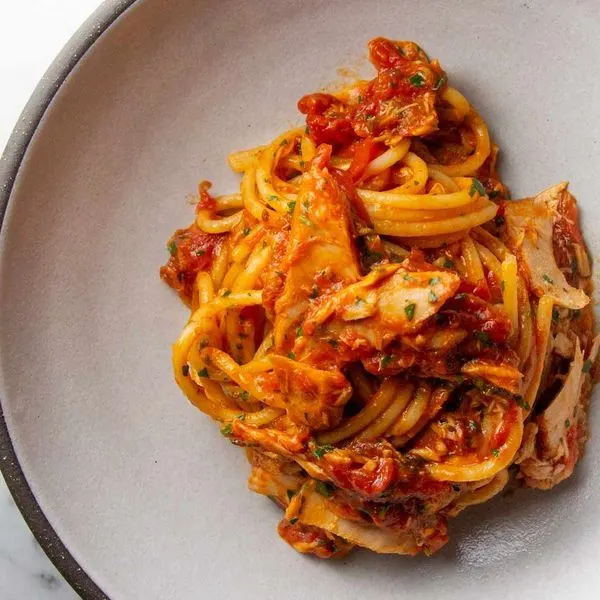 Dairy-Free Nut-Free Pasta al Tonno (Pasta With Tomatoes and Tuna) Recipe — Italian recipe