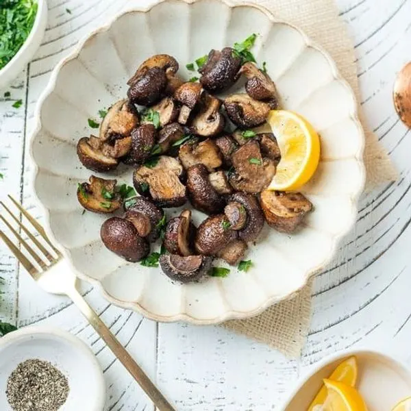 Dairy-Free Keto Easy Air Fryer Mushrooms — French recipe