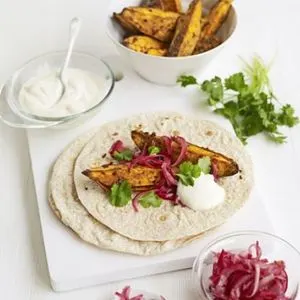 Vegetarian Nut-Free Spiced Indian potato wraps — Indian recipe
