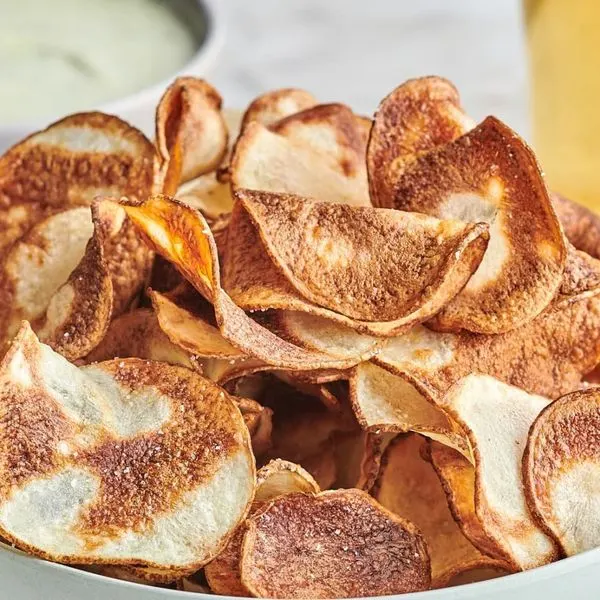 Vegan Vegetarian Crispy Air Fryer Potato Chips — American recipe