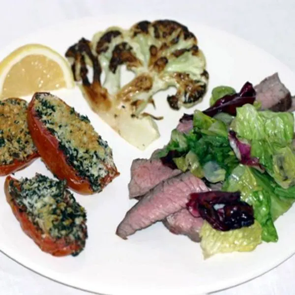 Vegetarian Gluten-Free Broiled Tomatoes: Low Carb — American recipe