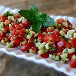 Vegan Vegetarian Luxury Shirazi Salad — American recipe