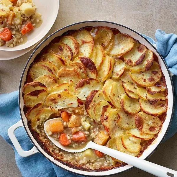 Nut-Free Shellfish-Free Vegetarian Lancashire hotpot — Italian recipe