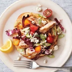 Nut-Free Shellfish-Free Mediterranean Chopped-Chicken Pita — Mediterranean recipe