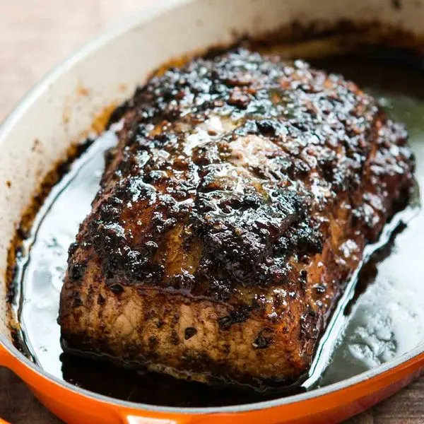 Dairy-Free Nut-Free Balsamic Glazed Roast Pork — American recipe