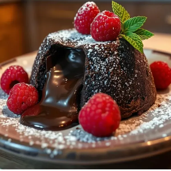 Vegetarian Nut-Free Decadent Chocolate Fondant The Perfect Dessert — American recipe