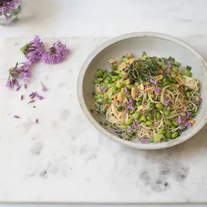 Vegan Vegetarian Pomelo Noodle Salad — Asian recipe