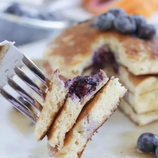 Vegetarian Gluten-Free Gluten Free: Blueberry Pancakes — American recipe