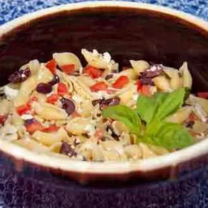 Vegetarian Nut-Free Mediterranean Pasta — Mediterranean recipe