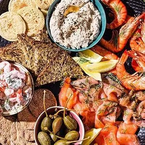 Keto Nut-Free Festive seafood sharing platter — French recipe