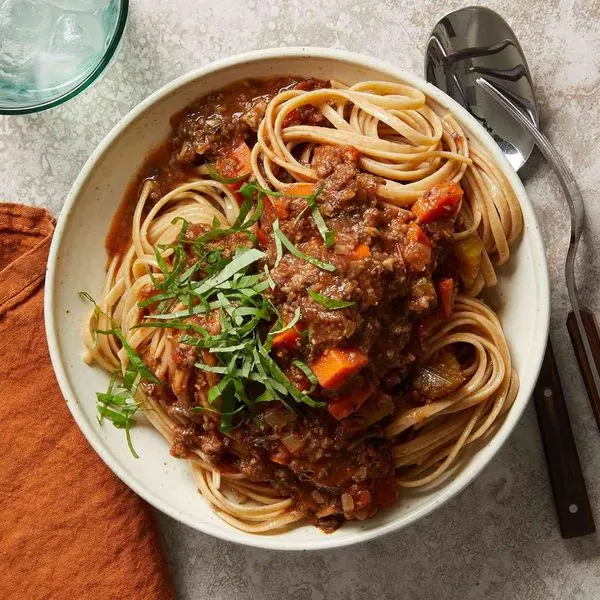 Vegetarian Nut-Free Vegan Mushroom Bolognese — American recipe