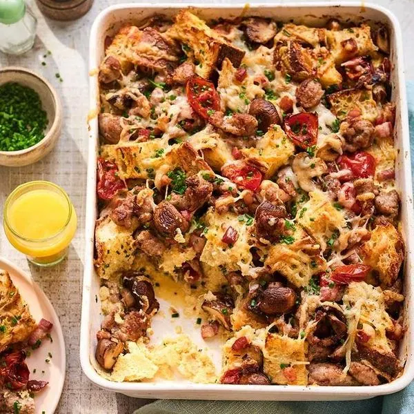 Nut-Free Breakfast strata — American recipe