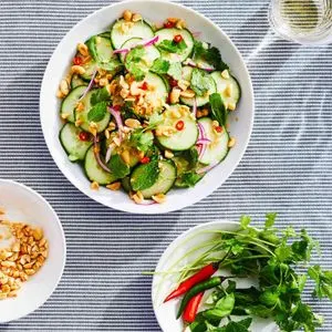 Vegan Vegetarian Thai Cucumber Salad — South east asian recipe