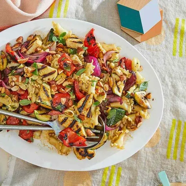 Vegetarian Nut-Free Grilled Mediterranean Salad — Mediterranean recipe