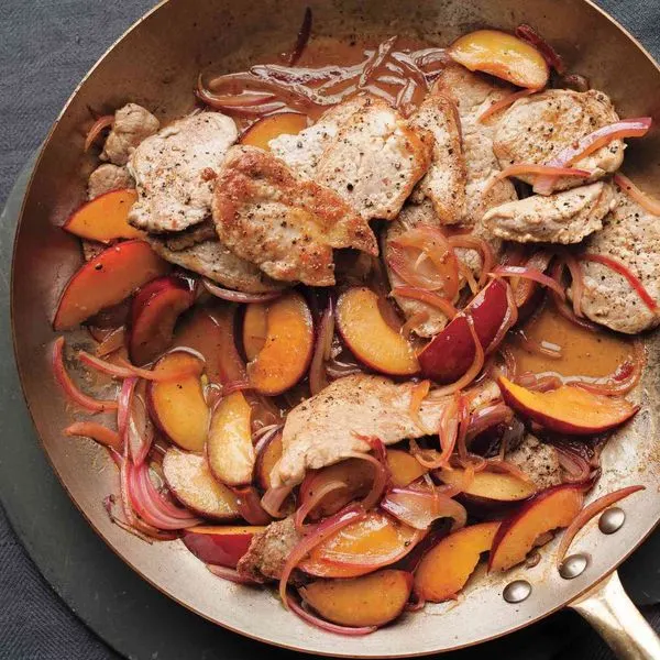 Gluten-Free Nut-Free Sautéed Pork and Plums — French recipe