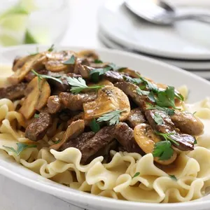 Nut-Free Shellfish-Free Beef Stroganoff — Eastern europe recipe