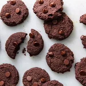 Vegetarian Gluten-Free Chocolate Keto Cookies — American recipe