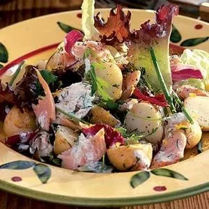 Gluten-Free Dairy-Free Warm trout salad with dill & lemon — French recipe