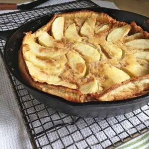 Vegetarian Nut-Free Gluten-Free Dutch Apple Pancake Recipe — Central europe recipe