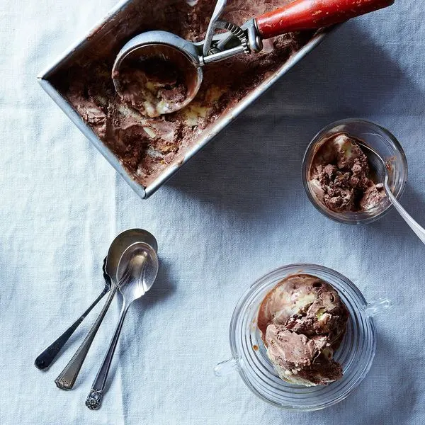 Vegetarian Gluten-Free Dairy-Free Amaretto-Fudge Gelato — Italian recipe
