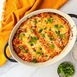 Vegetarian Gluten-Free Vegetarian Jackfruit Enchiladas Recipe — Mexican recipe