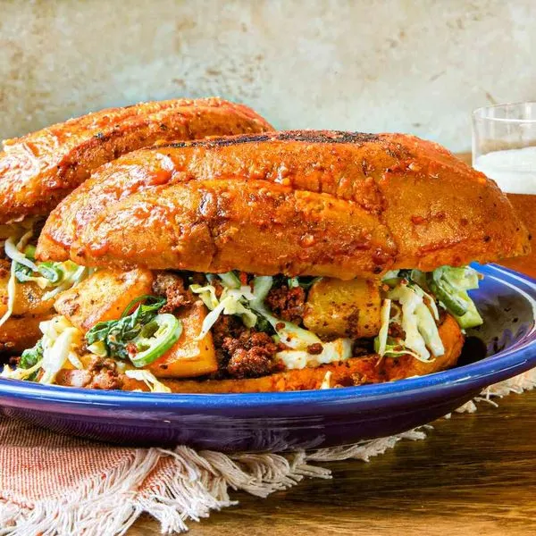 Nut-Free Shellfish-Free Pambazo (Mexican Chorizo and Potato Sandwich) — Mediterranean recipe