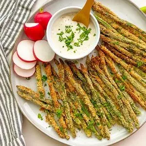 Vegan Vegetarian Air Fryer Asparagus Fries Recipe — South american recipe