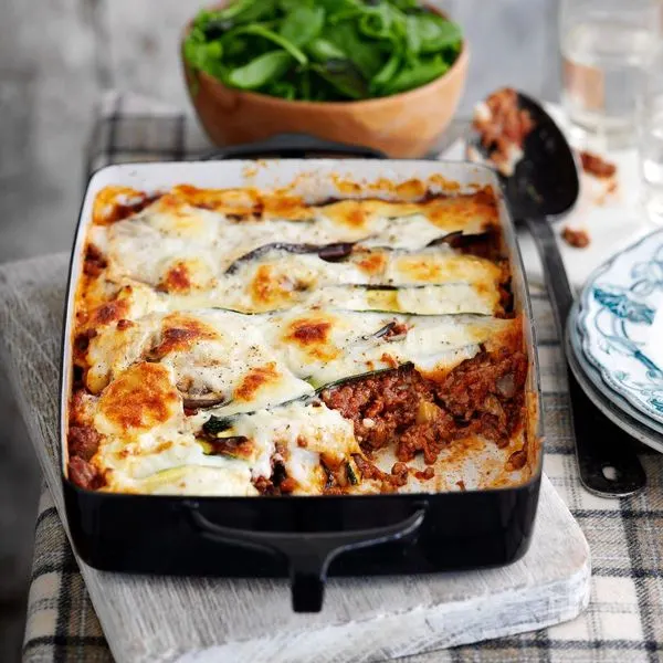 Nut-Free Shellfish-Free Low-carb eggplant and zucchini lasagne recipe — Italian recipe