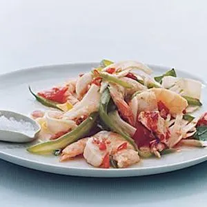 Gluten-Free Dairy-Free Seafood Salad with Fennel and Green Beans — Mediterranean recipe