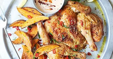Gluten-Free Dairy-Free Spatchcock chicken — Mediterranean recipe
