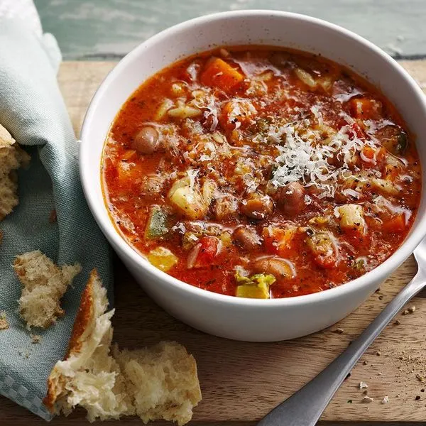 Nut-Free Shellfish-Free Easy minestrone soup — American recipe