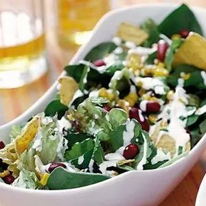 Vegetarian Gluten-Free Tortilla & bean salad — Mexican recipe