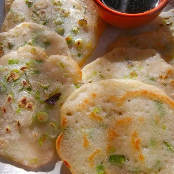 Vegetarian Nut-Free Gluten-free Chinese Scallion Pancakes — Chinese recipe