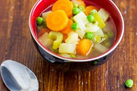 Vegan Vegetarian Spring Vegetables Soup