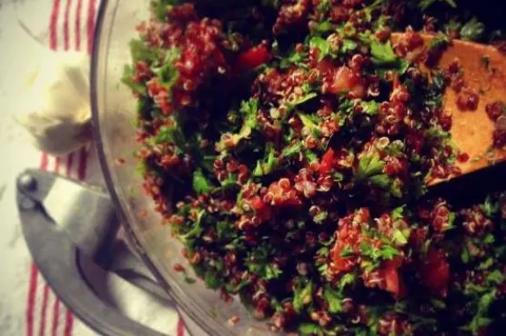 Vegan Vegetarian Quinoa Tabouli Salad