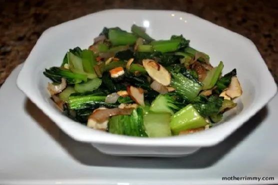 Vegan Vegetarian Baby Bok Choy Stir Fry