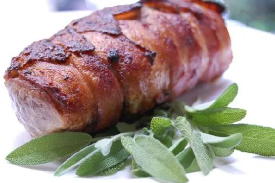 Gluten-Free Dairy-Free Bacon Wrapped Pork Tenderloin