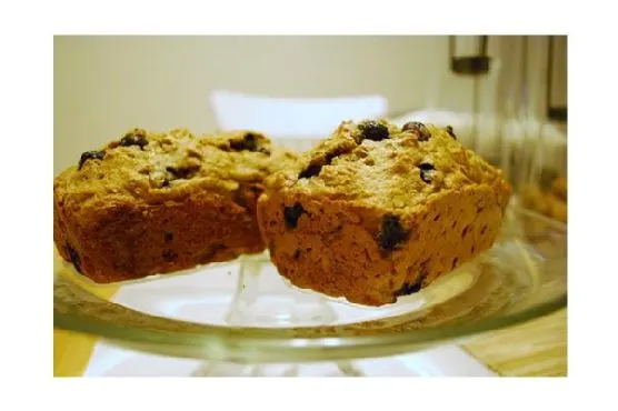 Vegan Vegetarian Blueberry Banana Bread
