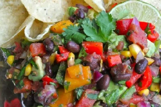 Vegan Vegetarian Carolina Caviar - Black Bean Salsa — Mexican recipe