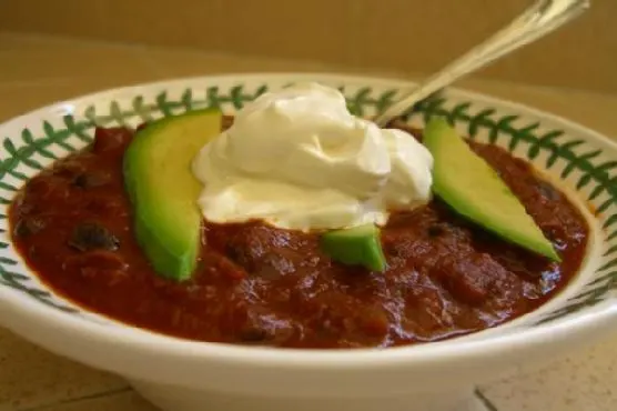 Nut-Free Shellfish-Free Chunky Two-Bean Chili — American recipe